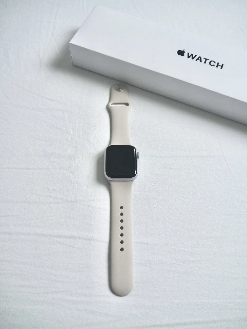 純正 アップルウォッチ スポーツバンド 41mm スターライト - 通販